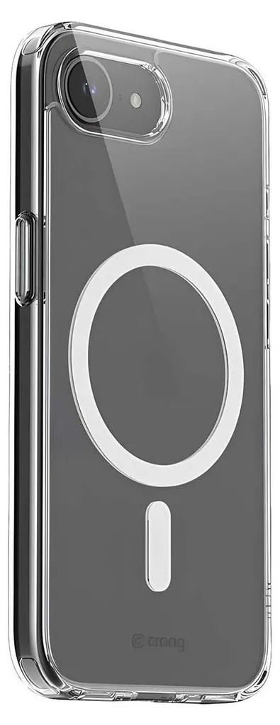 Custodia Essenziale Crong Clear MAG per iPhone 16e: MagSafe Puro