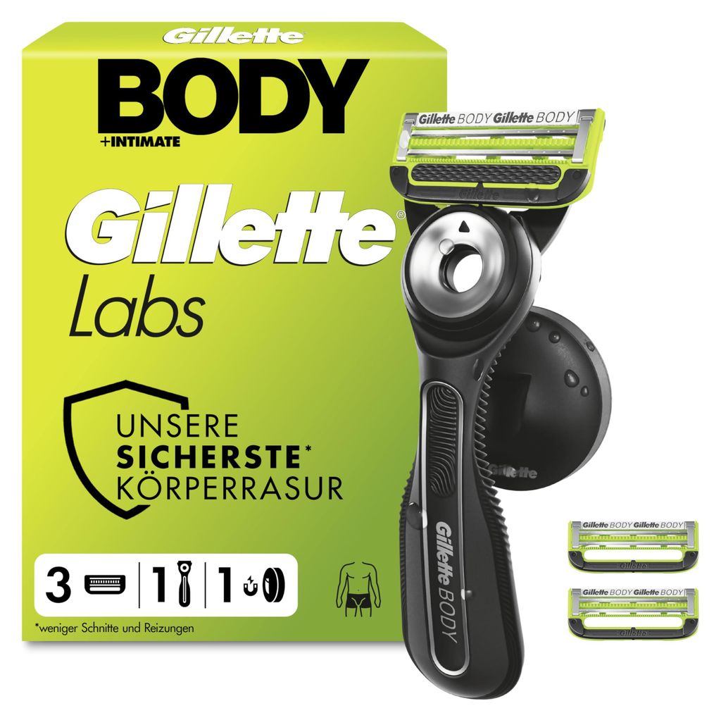 Gillette Labs Body & Intimate Rasierer, Körper Und Produktbild 