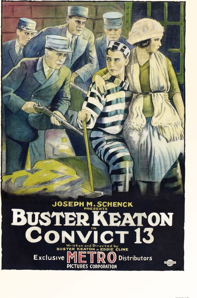 Buster Keaton Als Sträfling Kunstdruck Bild - Convict 13, 1920 (120 x 80 cm)