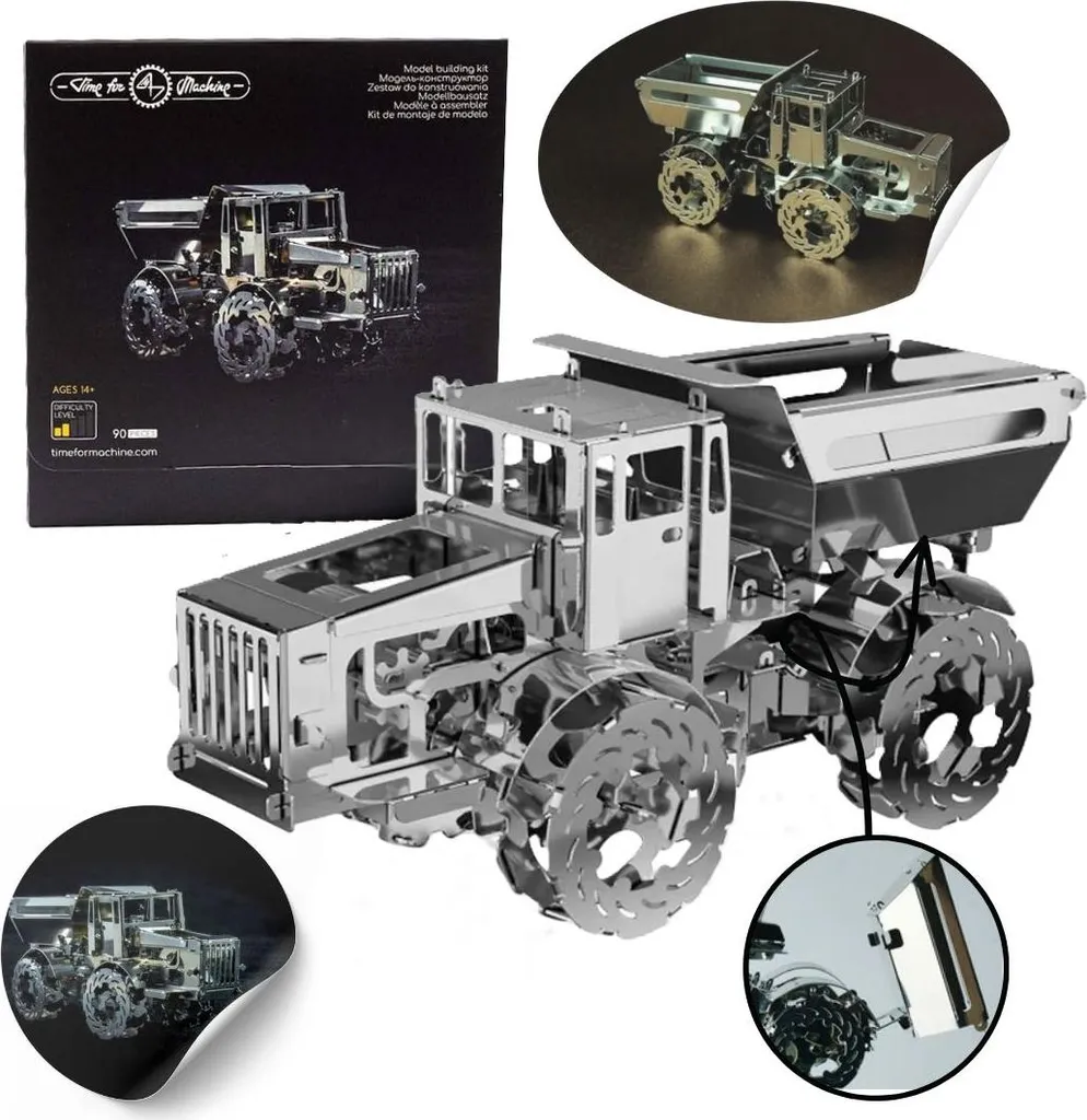 Time for Machine Hot Tractor - Puzzle 3D Mécanique en Métal de Luxe