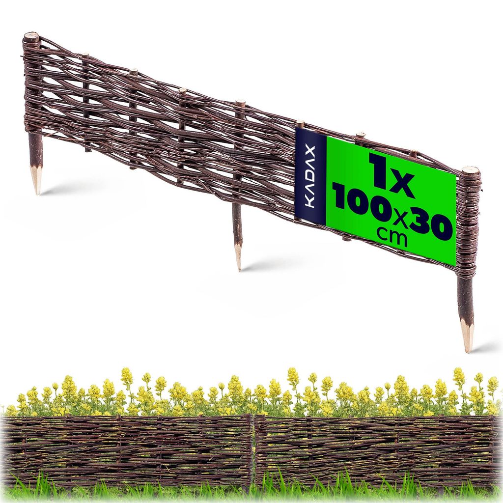 KADAX Palisada Wiklinowa Płotek 100x30cm Płot Obrzeże Zdjęcie produktu 