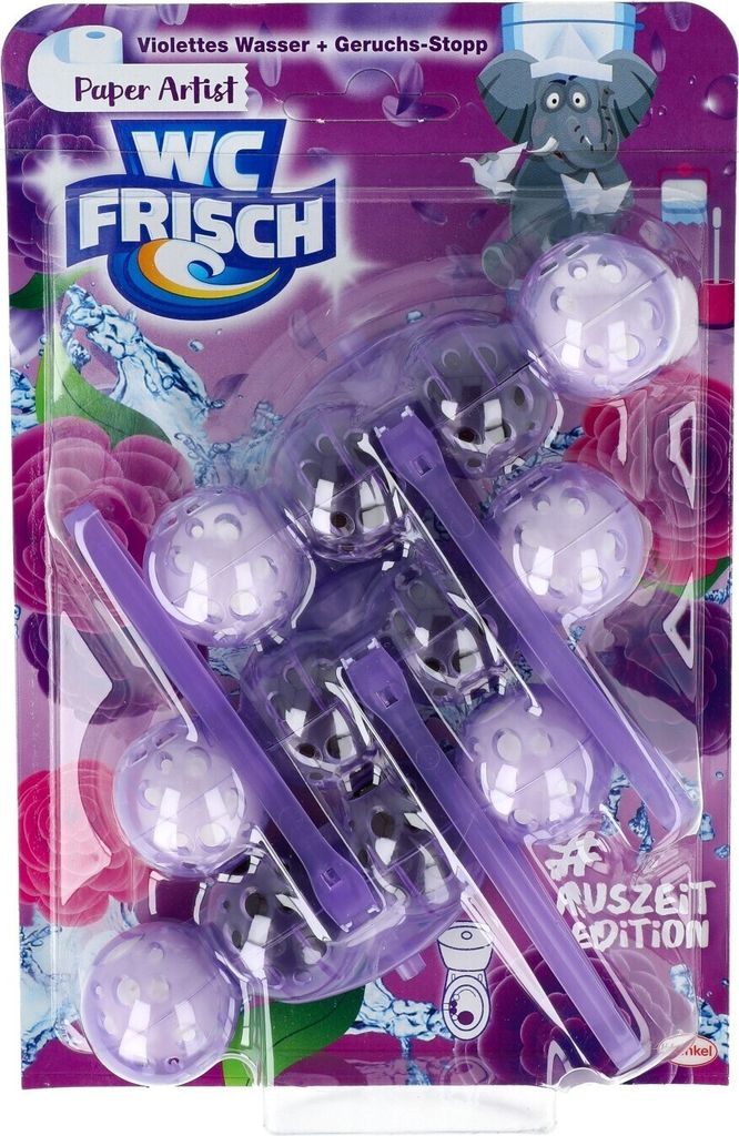 Hochwertiger Toilettenspüler Papier Artist, 3x 50g Hänger Produktbild 