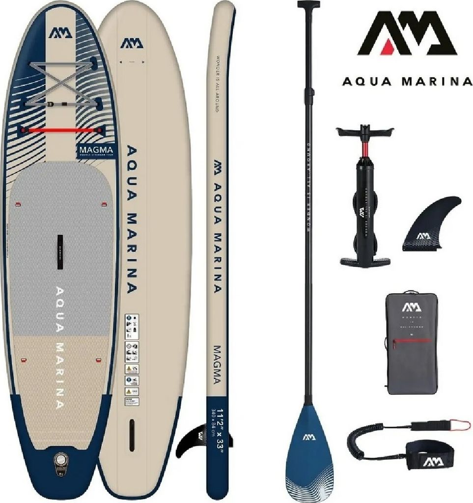 Aqua Marina Magma Earth Wave Blue/Beige 11'2'' (340 cm) Produktbild 