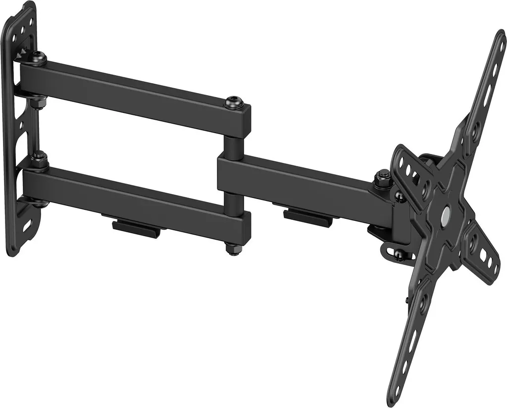 Support TV Mural Mobile Cabletech 13-43 Pouces Noir pour Écran LCD LED