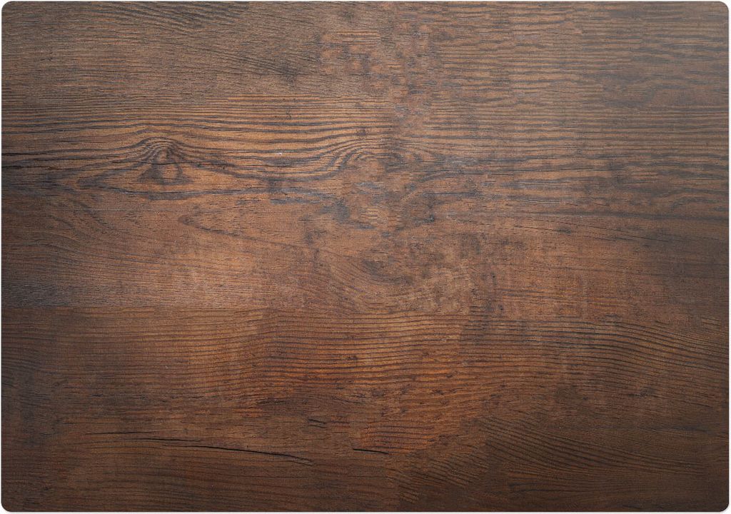 Hölzerne Maserung – Bodenschutzmatte – Stuhlunterlage 100x70 cm – Rutschfest – Hartbodenmatte
