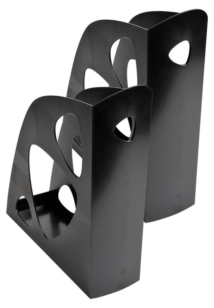 Exacompta 181014NSD 2er Pack Stehsammler ECOMAG, EcoBlack - Schwarz
