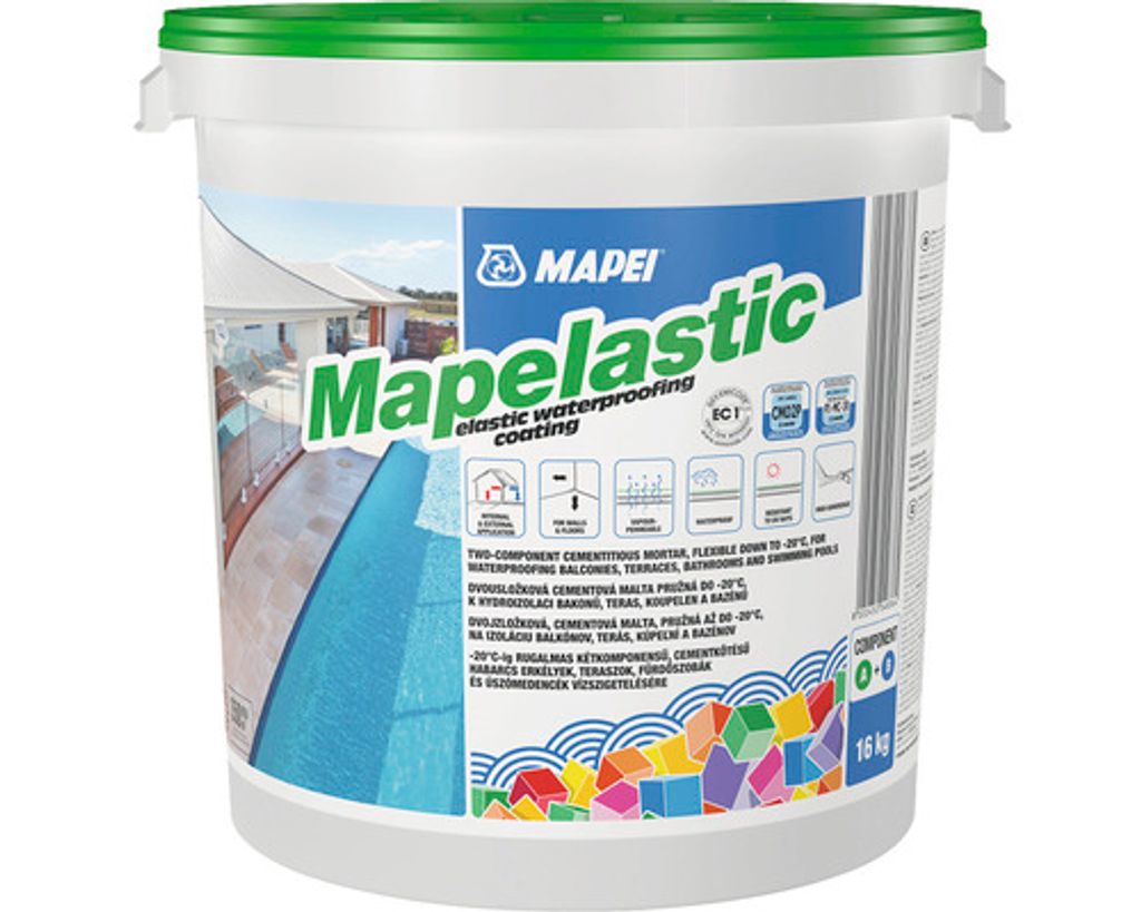 MAPEI Mapelastic Dichtschlämme 2K Abdichtung Balkonen 16KG