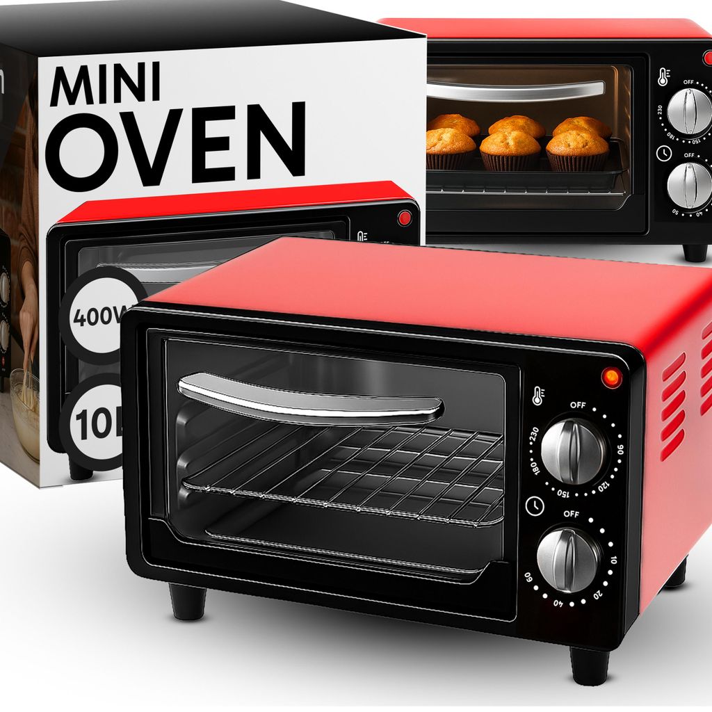 Mini four, 10L 600W, four à pizza de 0 à 230 °C 60 min min Image du produit 