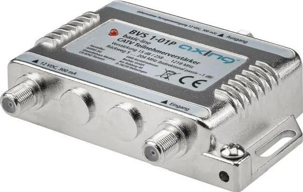 Amplificateur signal TV et Internet Axing pour box câble et fibre coax