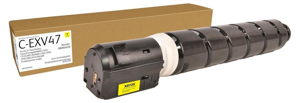 Everyday Gelb wiederaufbereiteter Toner von , kompatibel mit Canon C-EXV47 (8519B002), Standardkapazität, 21500 Seiten, Gelb, 1 Stück(e)