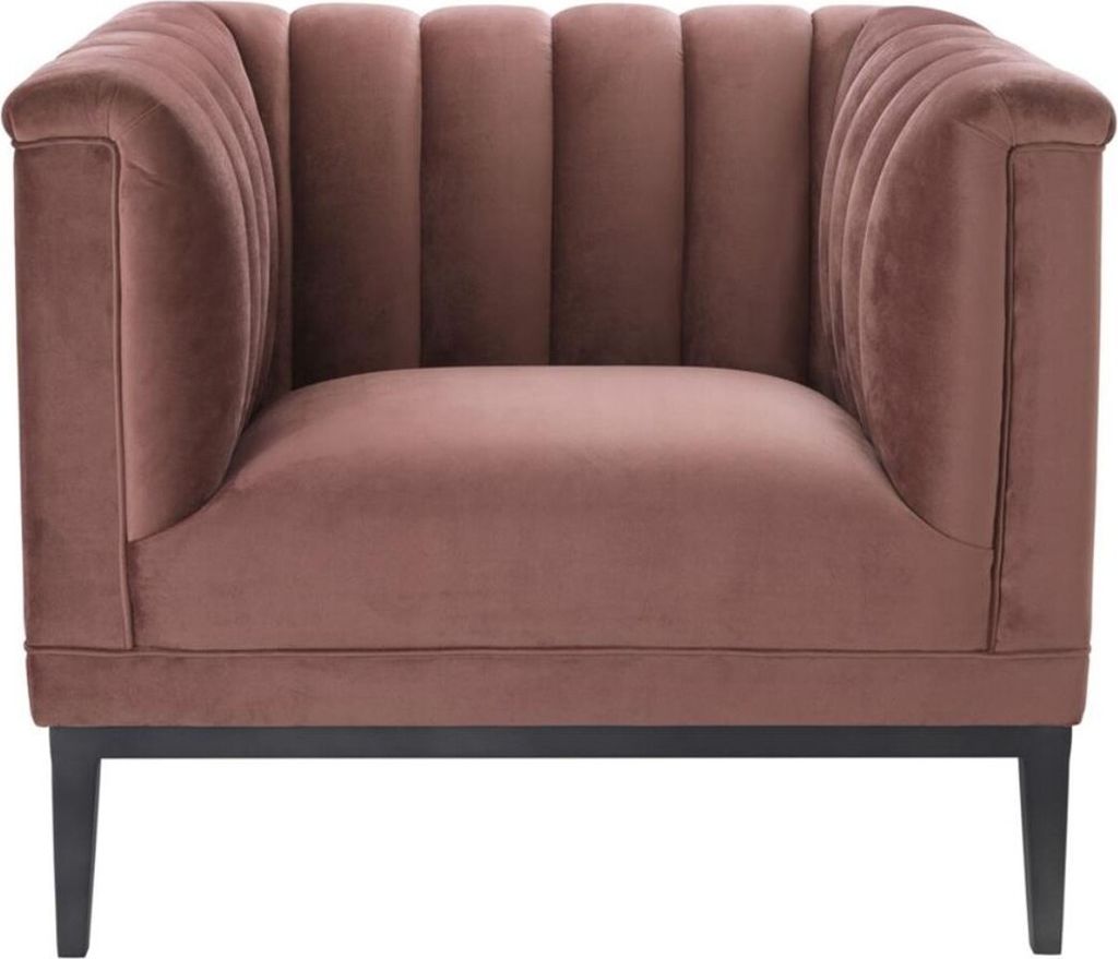 Casa Padrino Luxus Sessel Altrosa 89 x 86 x H. 75 cm - Wohnzimmermöbel