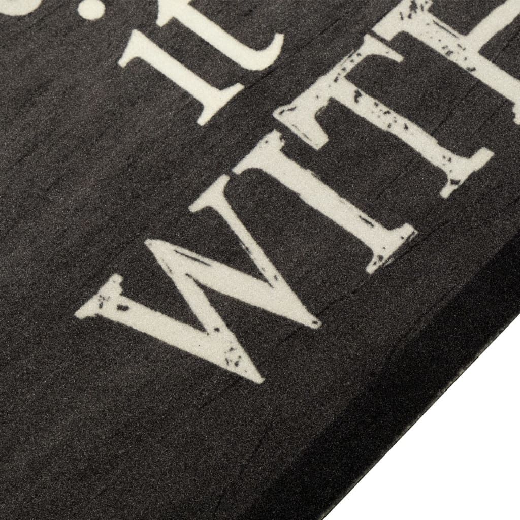 "SALE 2026"Fußmatten - Schwarz Küchenteppich Waschbar Tasse Schwarz 60x180cm Samt Stabli Möbel6605589