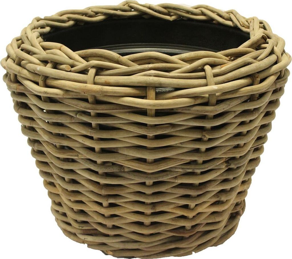 VAN DER LEEDEN DRYPOT® ratanový kvetináč sivý Ø 68 cm - Obrázok produktu 