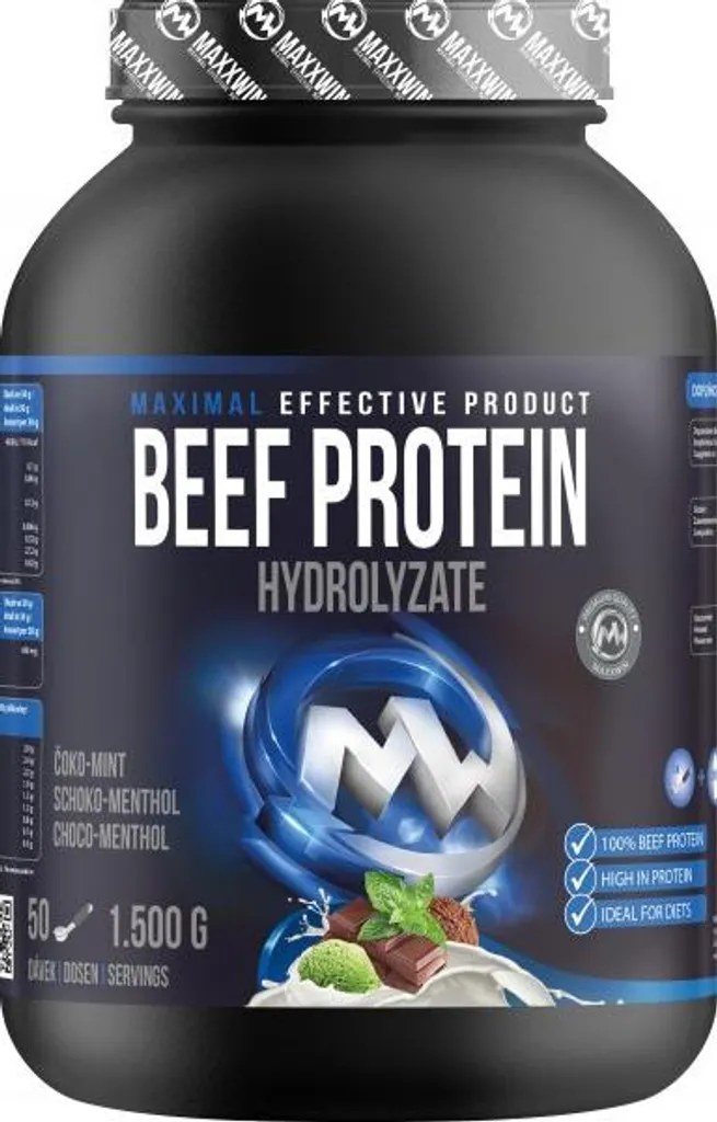 Maxxwin 100% Beef Protein - Protéines de Bœuf Hydrolysées 2kg Nature