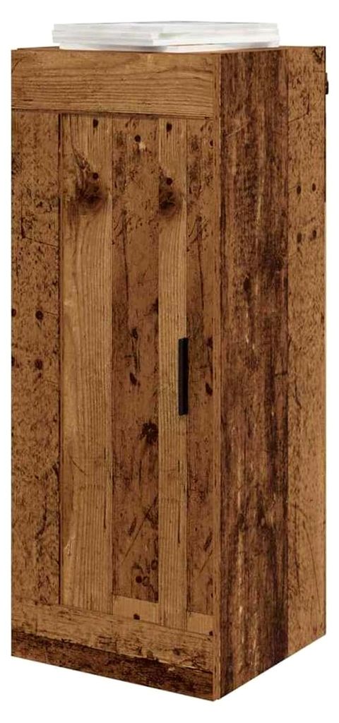 Hängeschrank für Badezimmer, Hochschrank zum Aufhängen, Holz, 34,5 x 34 x 90 cm, Holz