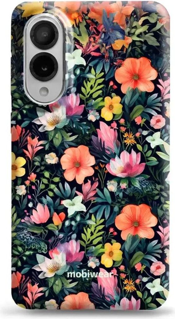 Handyhülle für Galaxy S25 Edge, Mobiwear Elite Pro, Bunt-Blumig