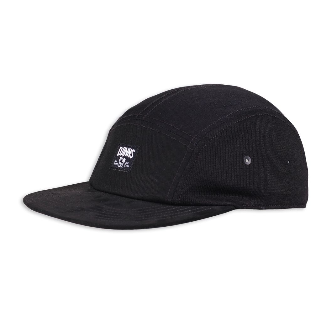 Djinns 5P Flat Cap Fab Mix Black
