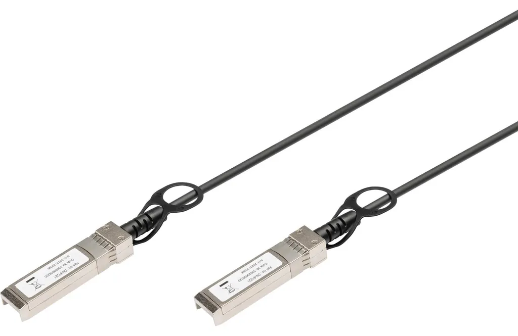 Câble SFP+ 10G DAC MSA 3m AWG 30 noir à faible latence pour Data Center