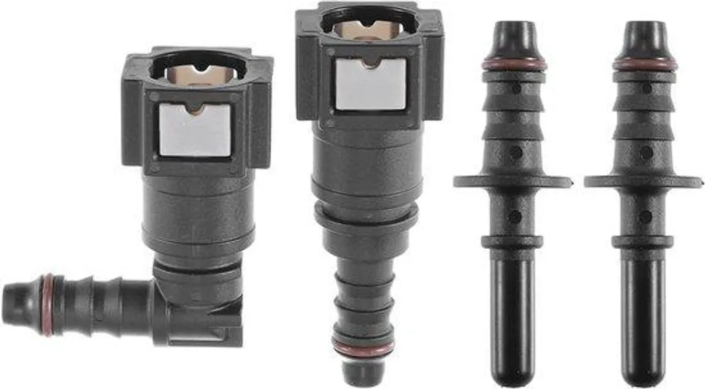 Raccord Carburant 5/16 SAE vers 8mm - Étanchéité Maximale en Nylon Noir
