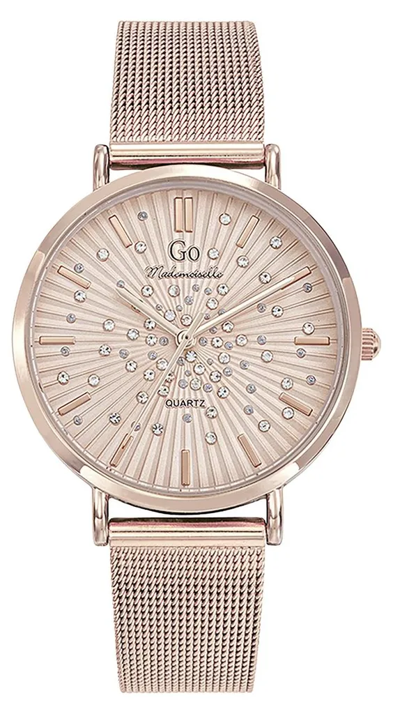Montre en acier rose gold Mademoiselle Girl Only maille acier