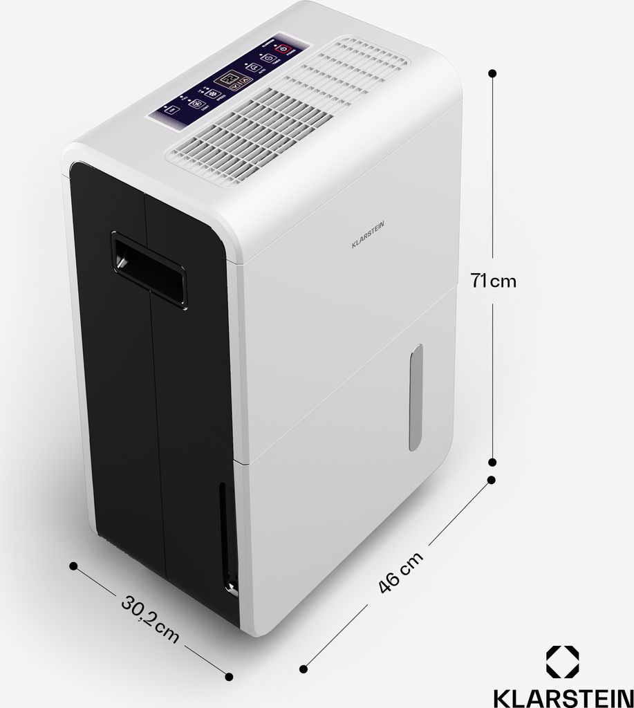 Klarstein Luftentfeuchter Smart 20L - Elektrischer Dehumidifier Für Wohnung Bis 30m²