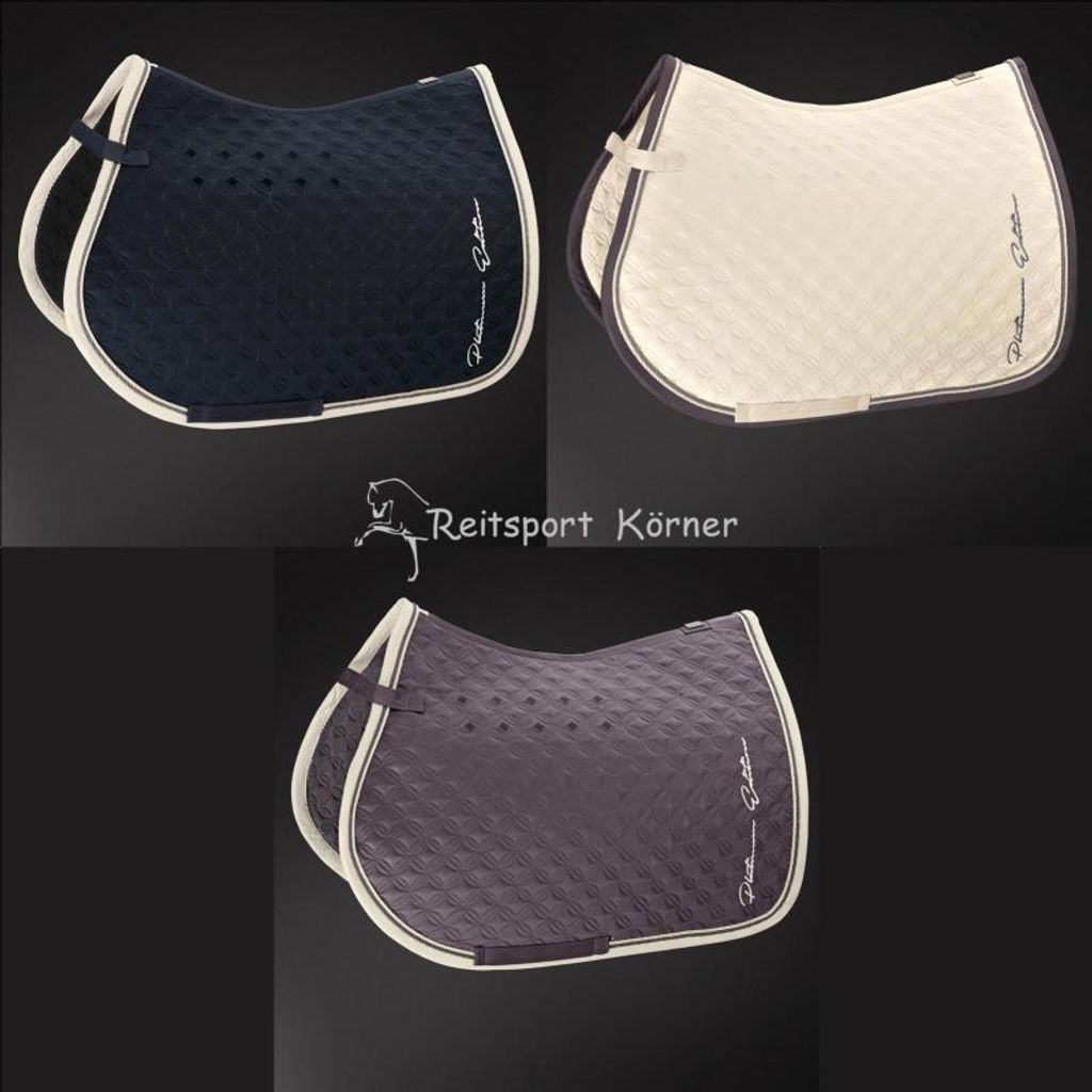 Eskadron Schabracke Platinum " GLOSSY ORNAMENTS " Form - Dressur Farbe - champagner