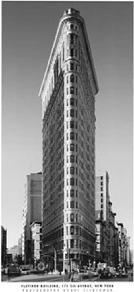 Tableau New York Flatiron Building 50x100 cm Artprint Henri Silberman