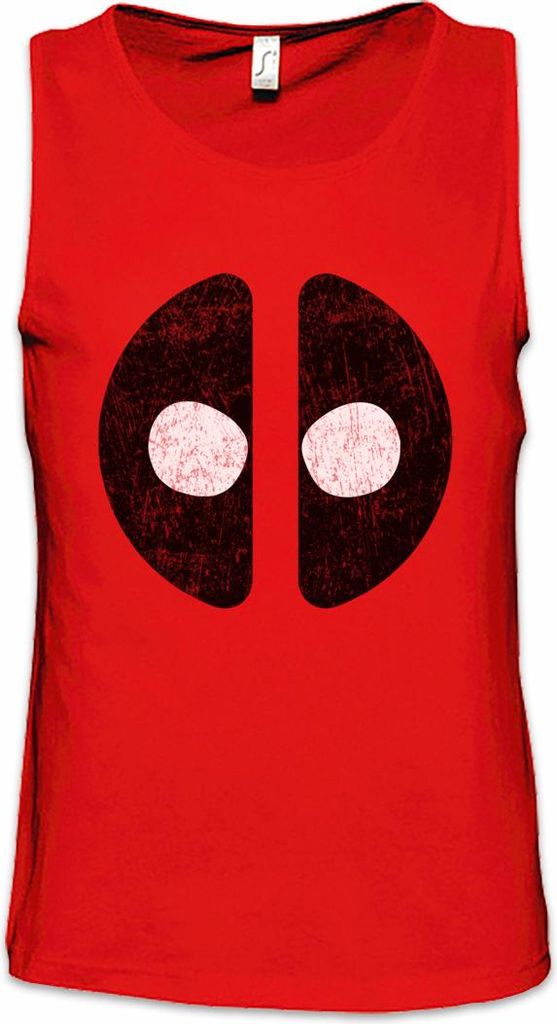 Urban Backwoods Mutant Mask, Ärmelloses T-Shirt, Farbe: Rot, Größe: S