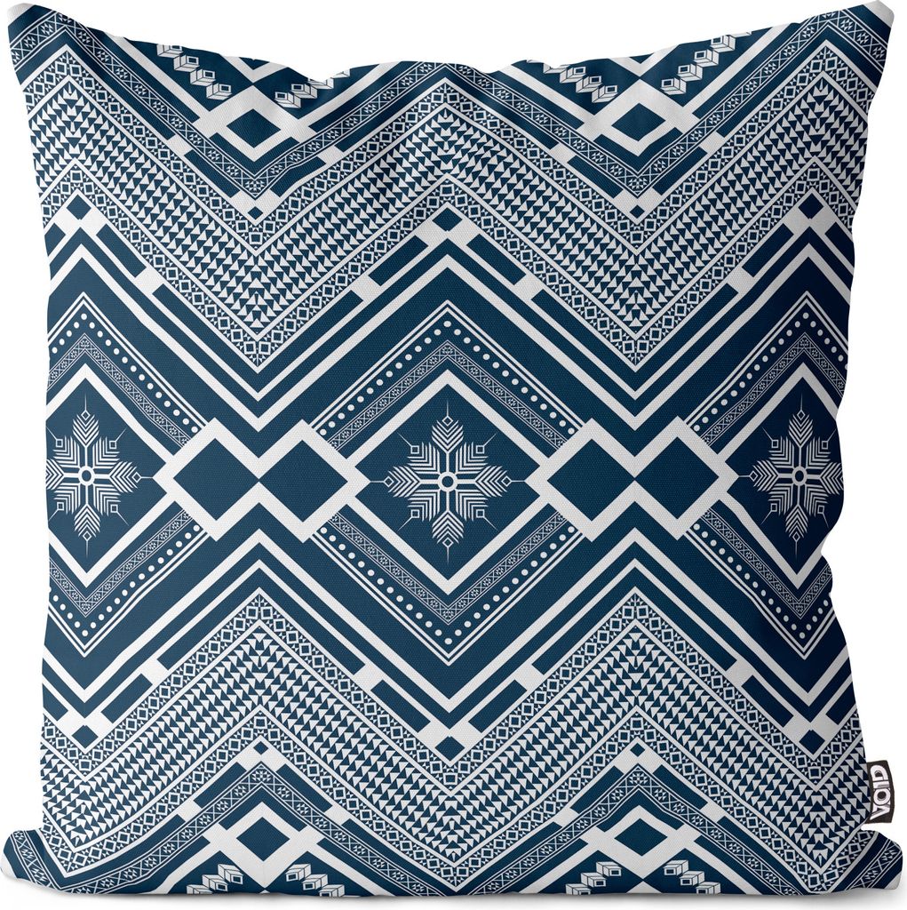 VOID Orient Grafik Blau Design Kissenbezug Kissenhülle sofa couch wohnzimmer dekoration wasserfest Outdoor Garten Kissen bezug deko