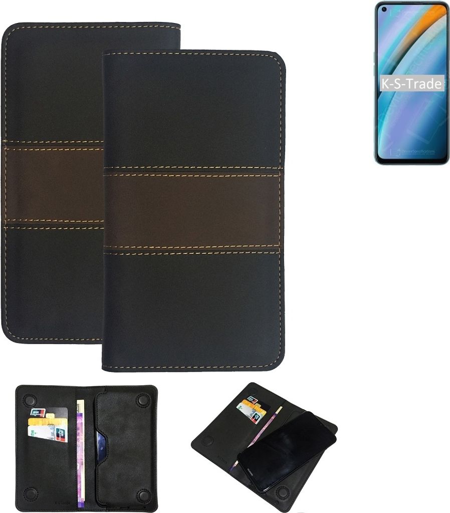 K-S-Trade Hülle Handyhülle kompatibel mit Oppo K10 4G Schutzhülle Walletcase Bookstyle Tasche Schutz Case Handytasche Wallet Cover Kunstleder