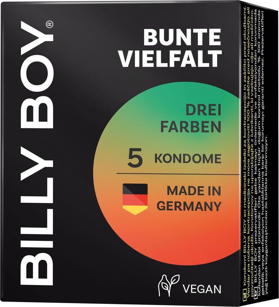 Billy Boy Bunte Vielfalt Automatenpackung 5 Kondome Produktbild 