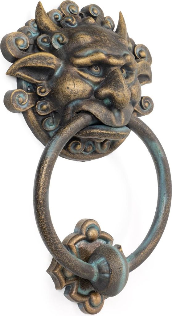 Moritz XXL Türklopfer Labyrinth Antik Stil Gusseiesen Rustikal Türklingel Door Knocker Barock Türglocke Haustür Türdekoration Türgong