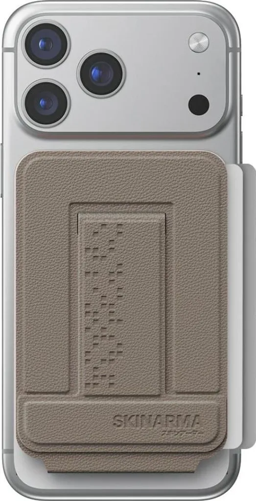 Porte-carte Magnétique Skinarma Axis Khaki avec Support Vidéo Tripod