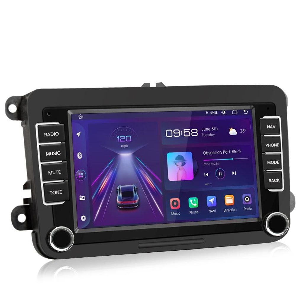 Radio samochodowe Android 7 cali 32 GB do VW Golf 4 Polo 9N Zdjęcie produktu 