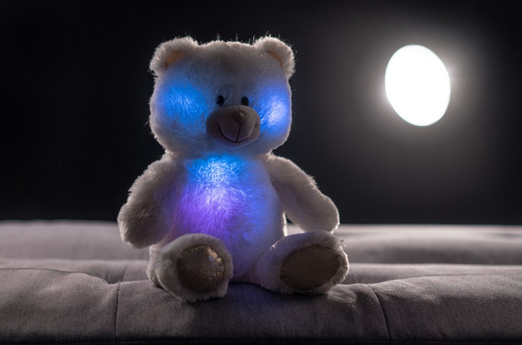 Ours en peluche rose praline - LE NOUNOURS - 40 cm