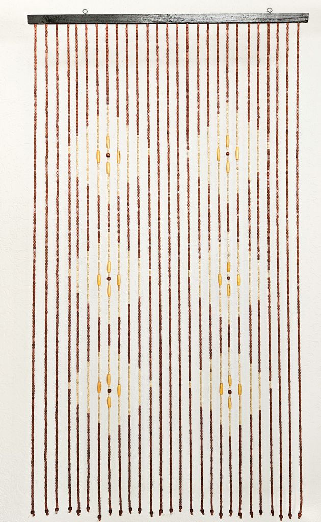 Türvorhang Vorhang mit Holzperlen Handarbeit 90x180cm Nr:03 Produktbild 