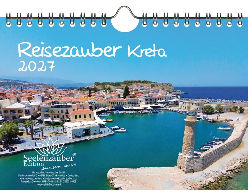 Reisezauber Kreta DIN A5 Kalender für 2027 Heraklion Produktbild 