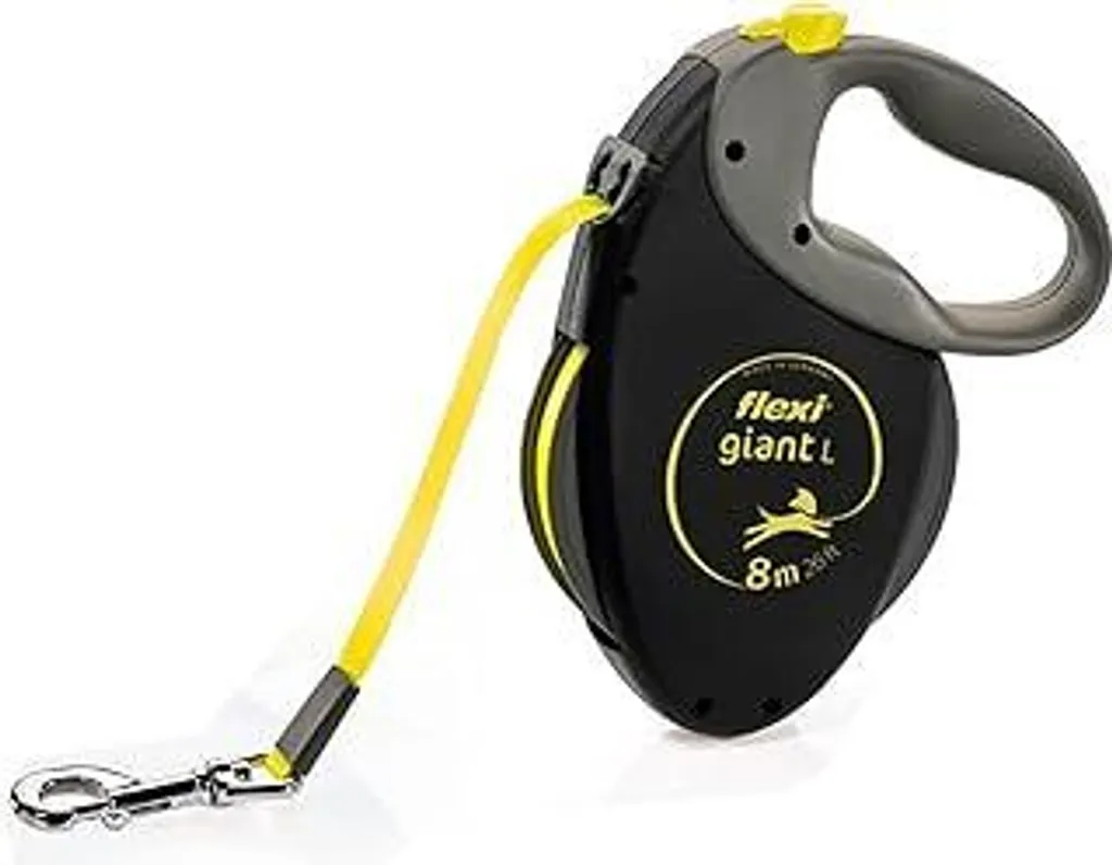 Guinzaglio Flexi Giant L 8 Metri | Robusto per Cani Grandi Fino a 50kg Fluo