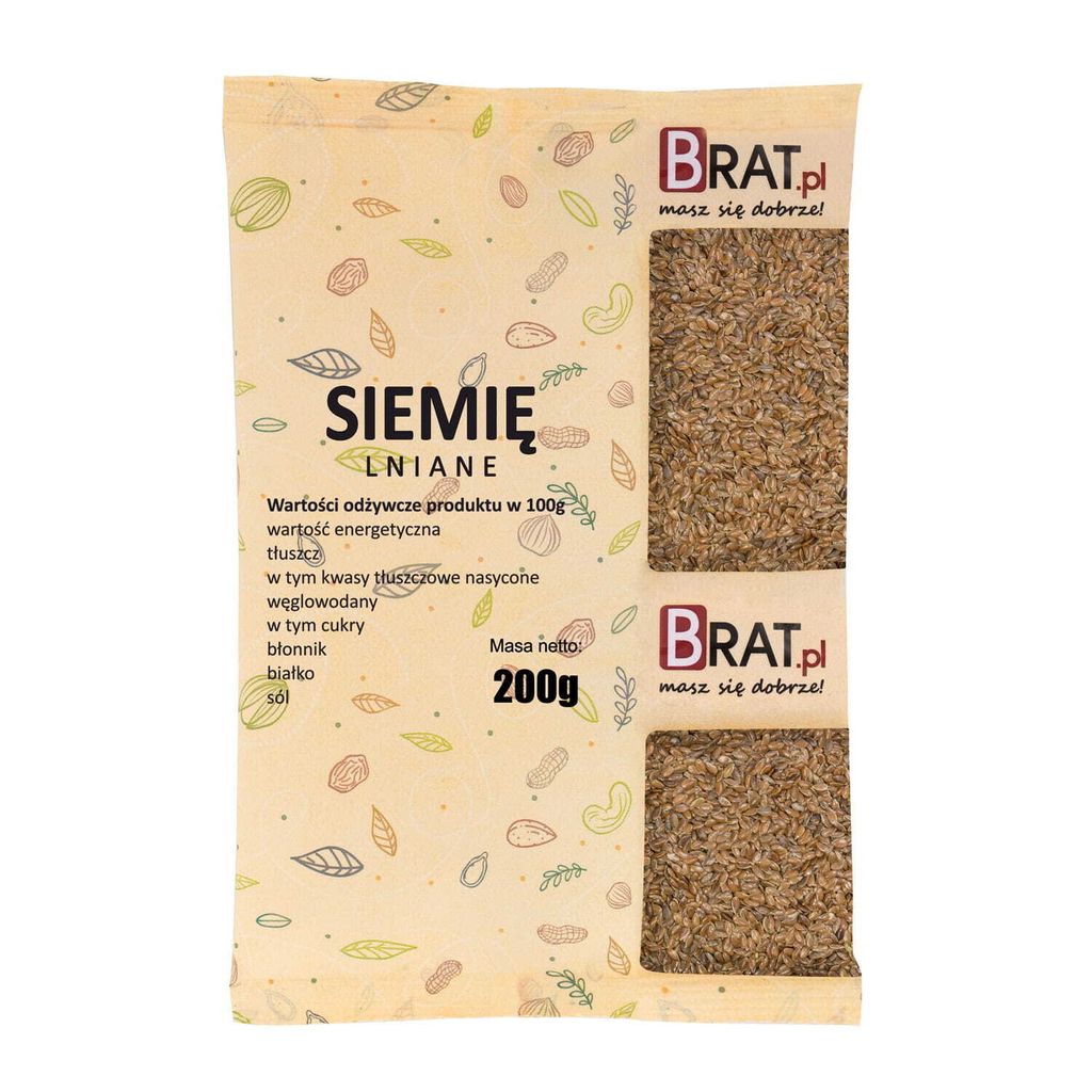 Lněné semínko 200g Brat.pl Obrázek produktu 