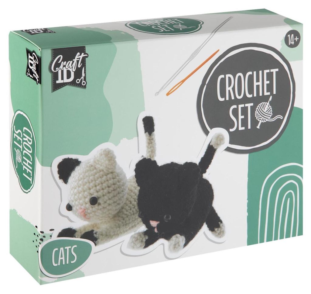 Craft ID Häkelset Katzen 13x6.5x10.5cm Produktbild 