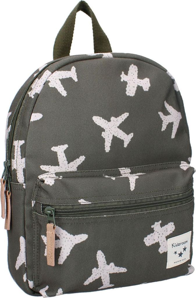 Kidzroom Kinderrucksack grün Flugzeug 5,7L - Adore More Kollektion
