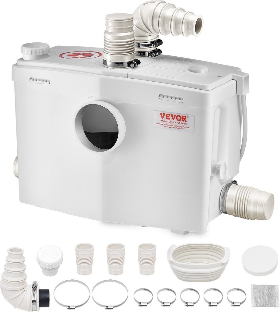 VEVOR Pompe à eaux usées 1200W, débit 180 l/min, hauteur de Image du produit 