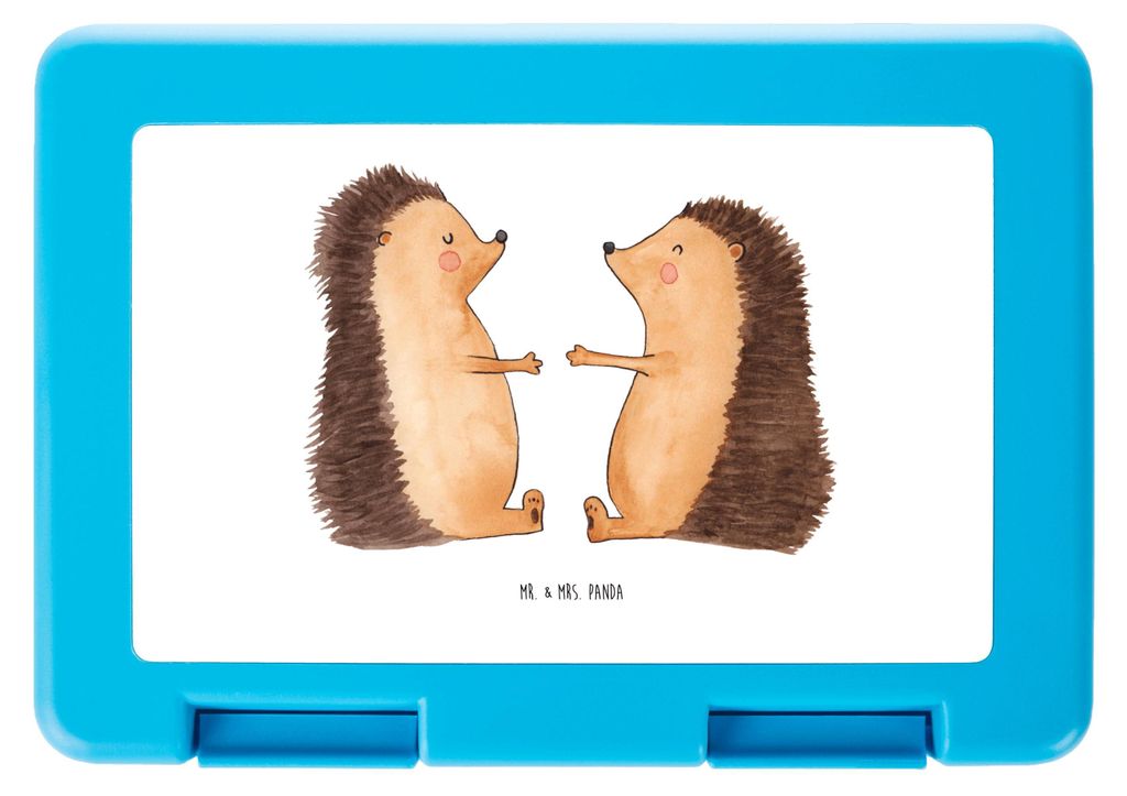 Mr. & Mrs. Panda Bentobox Igel Liebe - Weiß - Geschenk, Vorratsbehälter, Freund, Bento Box, Speisebehälter, Verliebt, Vorratsdose, Verlobung, Fr...
