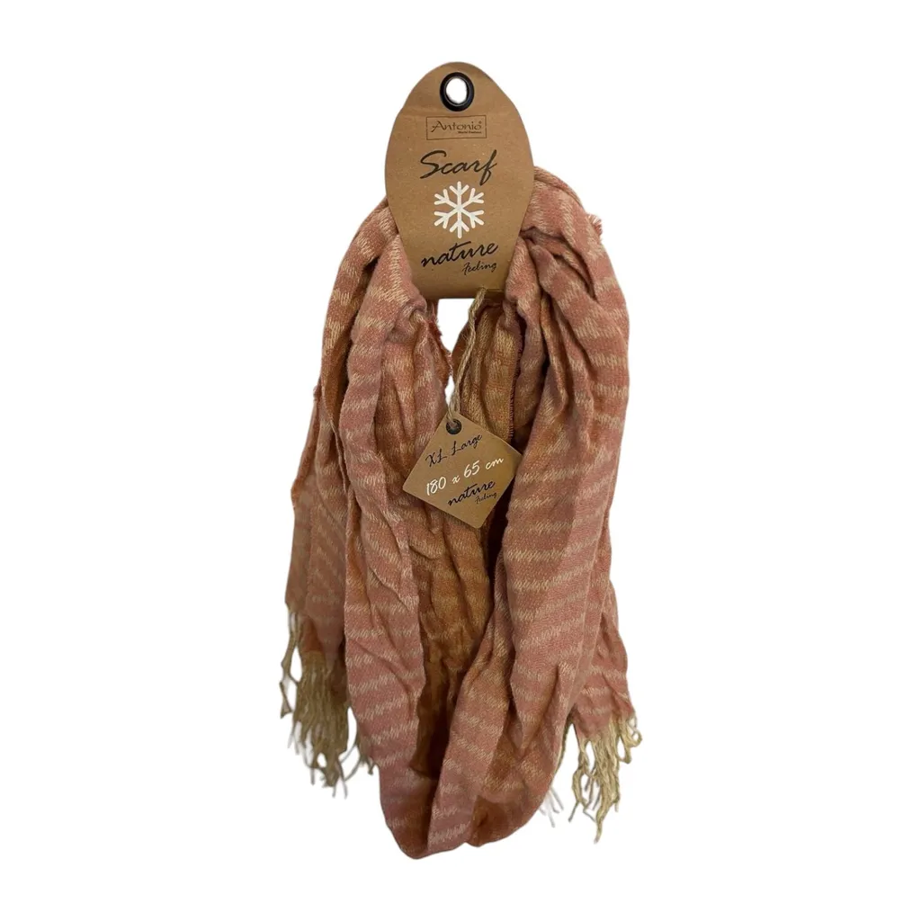 Sciarpa Invernale Rosa Soft Cashmere Boutique Zic Zac per Donna 180x65