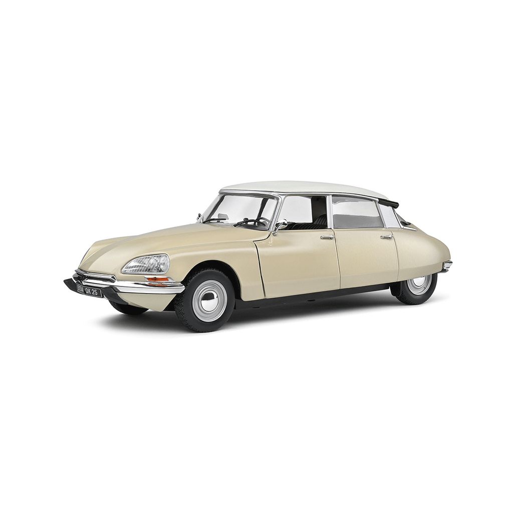 A studio shot of a model car.