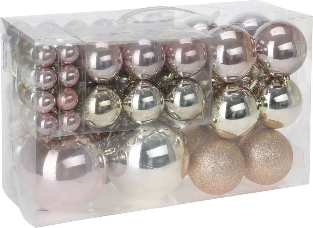 94tlg. Weihnachtskugeln Christbaumschmuck Produktbild 