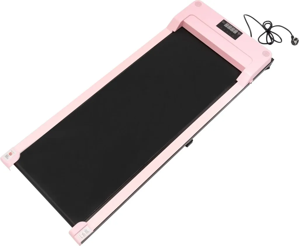 Tapis de marche pour bureau télétravail rose cardio à la maison 100kg
