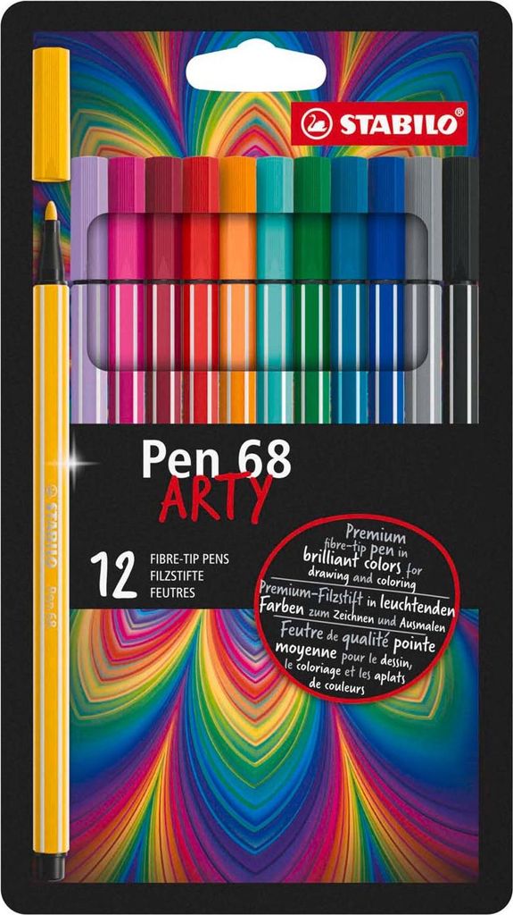 Pennarello premium - STABILO Pen 68 - ARTY - confezione da Immagine del prodotto 