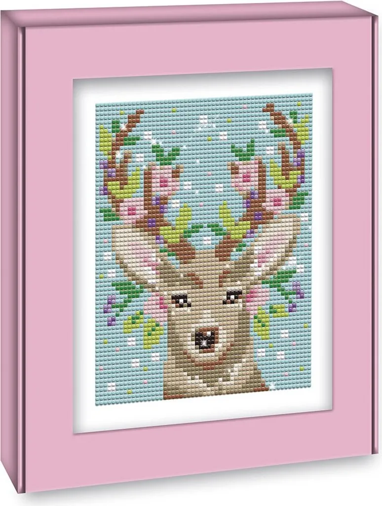 Kit Diamond Painting 5D Tondo - Cervo Nella Foresta 30x30cm YSCOLOR