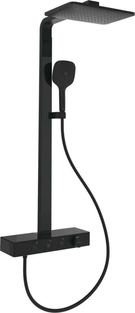 V&B Duschsystem Infinity Showers 413x108x561mm, eck., Wandmont., ma black